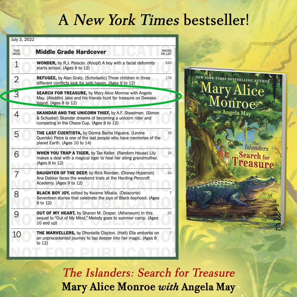 SEARCH FOR TREASURE IS A NEW YORK TIMES BESTSELLER